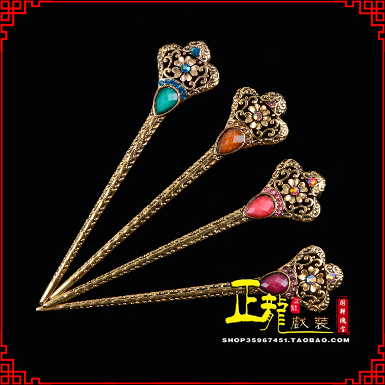 常山头饰老旦青衣员外夫人簪子 老旦发簪