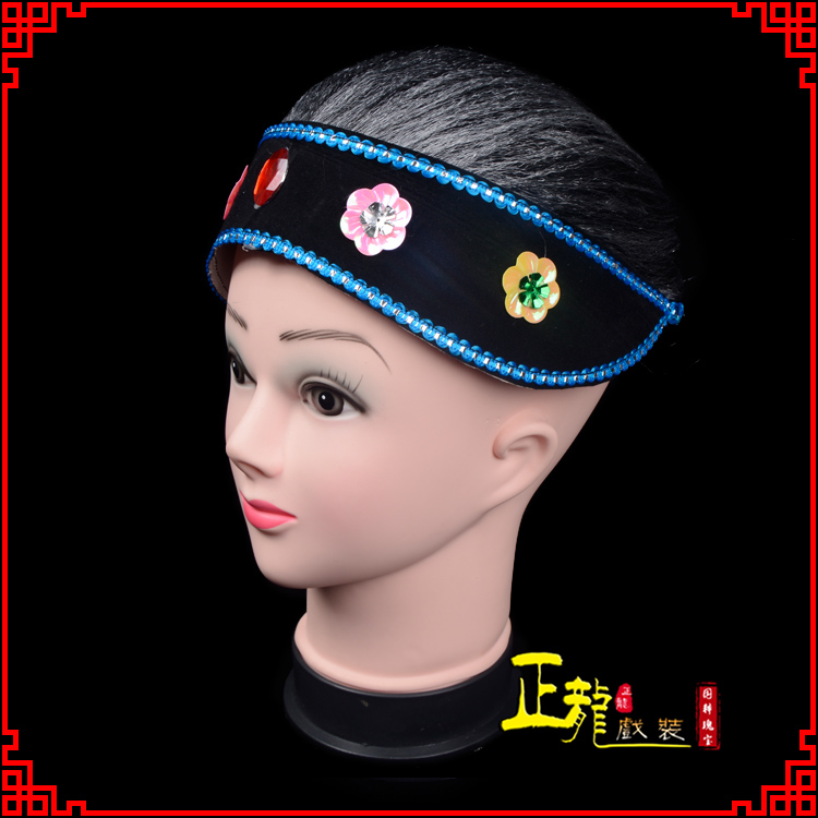 常山老旦媒婆穷老太婆假发套 老旦头套